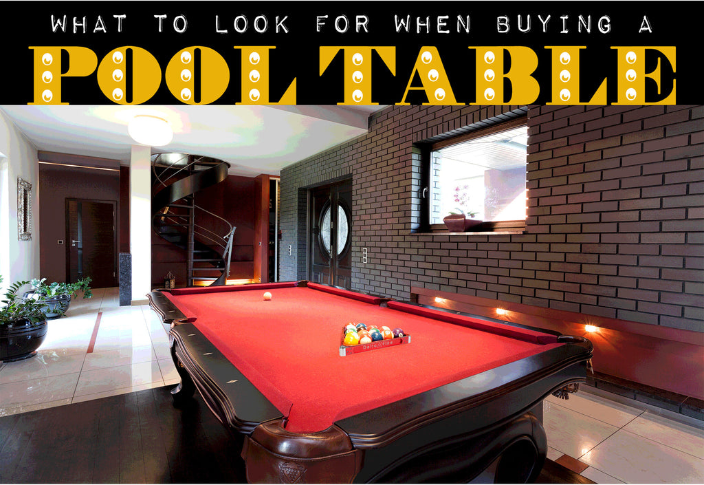 What to look for when buying a pool table